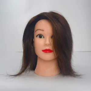 100% billiger Echthaar-Mannequin kopf für den Verkauf