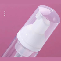Bouteille vide rechargeable à pompe en plastique PET de 30/50/60ml personnalisée pour désinfectant pour les mains détergent cosmétique nettoyant pour le visage shampooing
