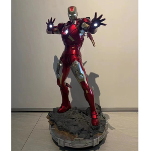 Statua Personalizzata di Iron Man <span class=keywords><strong>Marvel</strong></span> 1/2 Mk50, Scultura in Resina di Iron Man 110cm, Action Figure per Decorazione - Product Image 2
