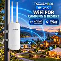 Point d'accès sans fil extérieur TH-OA77 pour camping et complexe hôtelier, AC1200 double bande 200M PoE