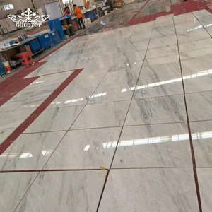 Goldtop Hot Selling 18mm Thickness Natural Stone Shuijing <b>White</b> Marble Slabs for Indoor Commercial Building Decoration - Product Image 4