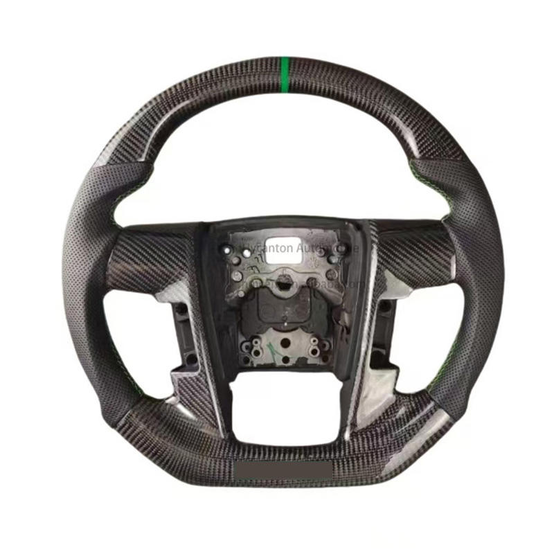 carbon fiber+perforated leather+green stripe of top