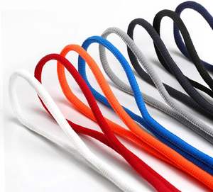 Cordones sólidos planos de poliéster de 9mm de ancho de Goodlace, Semicírculo fuerte para <span class=keywords><strong>Dunk</strong></span> de 55 pulgadas - Product Image 6