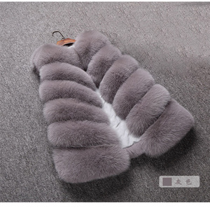 <span class=keywords><strong>Gilet</strong></span> en fausse fourrure de renard chaud, vente chaude 2025, nouvelle version longue, version coréenne de manteau <span class=keywords><strong>fin</strong></span>, fabricants en gros - Product Image 6