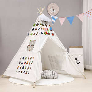 Carpa Infantil <span class=keywords><strong>de</strong></span> Lino y Algodón para Picnic al Aire Libre, <span class=keywords><strong>Casa</strong></span> <span class=keywords><strong>de</strong></span> Juegos Interior para Niños y Niñas, Castillo <span class=keywords><strong>de</strong></span> <span class=keywords><strong>la</strong></span> <span class=keywords><strong>Reina</strong></span> - Product Image 3