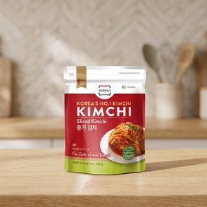 Kimchi de chou Napa en tranches JONGGA prêt à consommer 150g - Mini-paquet en gros, accompagnement coréen probiotique pour la vente au détail et la restauration - Product Image 5