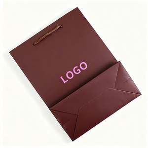 Sac en papier d'emballage cadeau personnalisé en gros, sac en papier pour les affaires, sac en papier cosmétique - Product Image 2