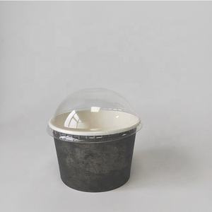 Récipient en papier pour crème glacée Tasse en papier pour crème glacée Bol à salade avec couvercles en papier - Product Image 6