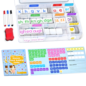 จอยแคท แม่เหล็กโฟนิคส์ ตัวต่อแม่เหล็ก<span class=keywords><strong>ภาษา</strong></span>อังกฤษ ABC ของเล่นเสริมพัฒนาการ<span class=keywords><strong>เด็ก</strong></span> ของเล่นการศึกษาปฐมวัย อุปกรณ์ช่วยสอนสำหรับการเรียนที่บ้าน - Product Image 1