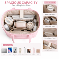 Sac fourre-tout matelassé en nylon avec logo personnalisé pour femme, sac à bandoulière léger et rembourré, idéal pour le travail, les voyages, la gym et le shopping