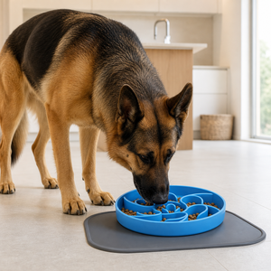 Comedero Lento de Silicona de Grado Alimenticio para Perros, Plato Antideslizante con Base de Succión para Mascotas, para Perros y Gatos - Product Image 1