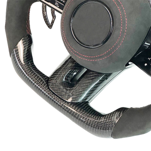 Volante Deportivo de Fibra de Carbono de 3 Radios con Luces LED para <span class=keywords><strong>Mercedes</strong></span> Benz W205 W212 W222 W463 W464 W205 W44 W204 W218 E63 - Product Image 5