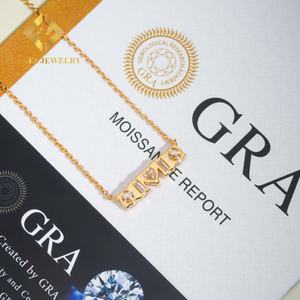 Collier pendentif en argent sterling 925, nouveau style, bijoux tendance, serti de moissanite, passe le testeur de diamants - Product Image 5