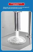 Machine de remplissage semi-automatique de poudre à vis sans fin de type bureau avec dosage de précision pour l'ensachage de poudre alimentaire et d'amidon