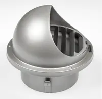 Grille de sortie d'air ronde murale en acier inoxydable Couvercle de ventilation pour conduits de ventilation Grille d'échappement Sortie de couverture