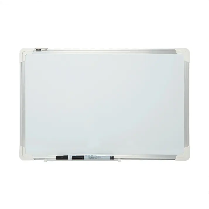 Movable tray Magnetic Dry Erase Board Whiteboard Black Aluminium Frame White Board for Wall