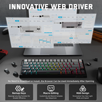 Clavier de jeu sans fil Attack Shark X68 PRO HE à déclenchement rapide, taux de polling 8K, avec interrupteurs magnétiques à effet Hall