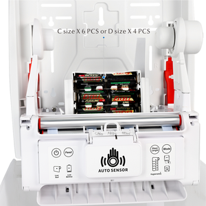 Distributeur d'essuie-mains moderne <span class=keywords><strong>blanc</strong></span> ES-01A à capteur automatique Support <span class=keywords><strong>mural</strong></span> en plastique durable pour bureau, hôtel, salle de bain, toilettes - Product Image 3
