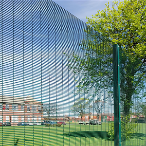 Clôture en treillis de sécurité anti-coupure en acier galvanisé et thermolaqué, extrême durabilité, panneau maillé 358 robuste - Product Image 1