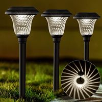 Lampes solaires de jardin multicolores, étanches, LED, pour l'éclairage des rues et des paysages, pour villa extérieure, cour, indice de protection IP65