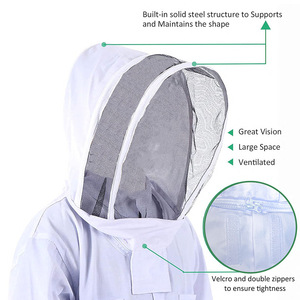 Combinaison d'apiculture simple en coton et polyester, combinaisons de protection contre les abeilles, <span class=keywords><strong>anti</strong></span>-coupure, ignifuge, antistatique, vêtements de soudage <span class=keywords><strong>pour</strong></span> la sécurité - Product Image 4