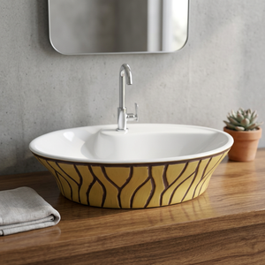 Vasque carrée en céramique grise à poser sur comptoir, écologique, pour usage hospitalier, design moderne, installation au-dessus du comptoir - Product Image 4