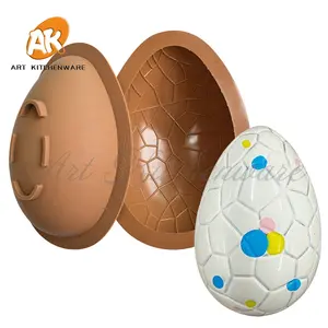 AK 3D 2 шт./компл. 6 дюймов, силиконовые формы в виде пасхальных яиц для изготовления шоколада, «сделай сам», Пластиковая форма для пекарни, украшения тортов, яиц, шоколада