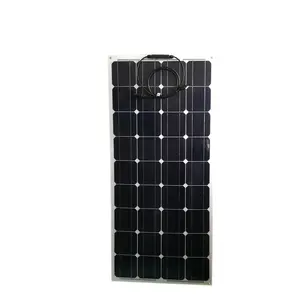 12 볼트 매우 유연한 단결정 태양 전지 패널-매우 가볍고, 매우 얇은, RV, 보트, 지붕까지