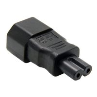 Prise IEC 320 C14 vers prise C7 adaptateur de connecteur de convertisseur de courant alternatif