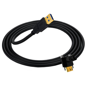 สายเคเบิลข้อมูล USB3.0 เป็น Micro USB3.0 แบบมุมฉาก ยาว 1.8 เมตร สำหรับกล้อง หุ้มฉนวนทองแดงบริสุทธิ์ ปลอกหุ้ม PVC - Product Image 2
