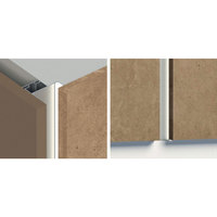 Services de découpe CNC et de soudure pour poignées carrées en alliage d'aluminium LED pour cuisine moderne, couleur personnalisée, série 6000, décorations GOLA-J-L