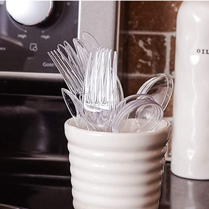 5.5g de couverts lourds couteau en plastique jetable PS/PP fourchette et cuillère - Product Image 2