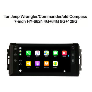 Autoradio Android OEM 7 pouces avec écran tactile, 4+64 Go, CarPlay sans fil, GPS/WiFi/BT/FM/RDS pour <span class=keywords><strong>Jeep</strong></span> Wrangler/Commander/Compass - Product Image 4