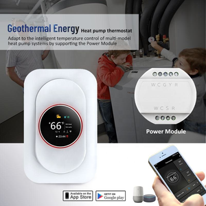 Termostato Digitale Beca per Controllo Temperatura Ambiente, Smart Home Tuya Wi-Fi, Sistema di Riscaldamento e Raffreddamento FCU, Convertitore C-Wire per Ventilconvettore - Product Image 1