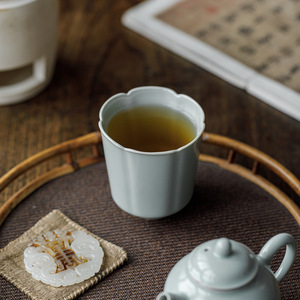 Taza de Cerámica Guanlan Azul Cielo, Taza de Té de Gran Capacidad, Taza para Aromaterapia, Taza Individual - Product Image 4