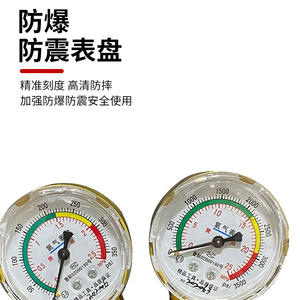 เกจวัดแรงดันออกซิเจนแบบกันระเบิดทำจากทองแดงทั้งหมด ขายส่ง รุ่น YQY-08 เกจวัดแรงดันออกซิเจนแบบกันกระแทก รุ่น YQY-07 - Product Image 4