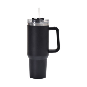Nuevo Vaso Térmico <span class=keywords><strong>de</strong></span> Acero Inoxidable 304 con Pajita, Taza Grande para Hielo, Vaso Térmico para <span class=keywords><strong>Coche</strong></span> <span class=keywords><strong>de</strong></span> 40oz con Asa - Product Image 2