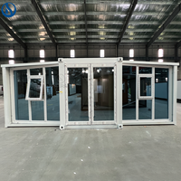 Maison modulaire préfabriquée extensible à faible coût, maison mobile miniature prête à être expédiée, maisons modulaires pliables