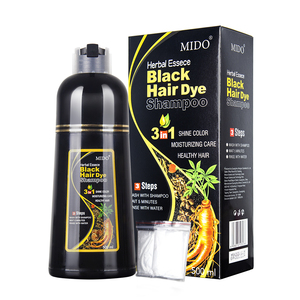 Wholesale Private Label Best Price Natural Herbal Black Dye Hair Color Shampoo - Product Image 2