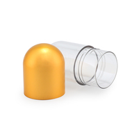 Contenants d'emballage transparents pour pilules en gros, bouteille en plastique PET de 55 ml en forme de capsule, flacon en plastique pour pilules