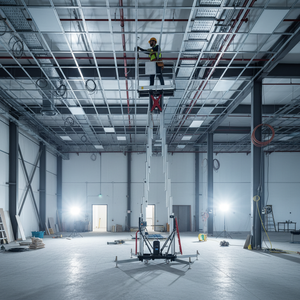 Plateforme élévatrice verticale en aluminium, directement de l'usine, 4,7m, 6,2m, 8m, 10,6m, 12,2m, 16m, capacité 150kg, 250kg, prix de gros - Product Image 2