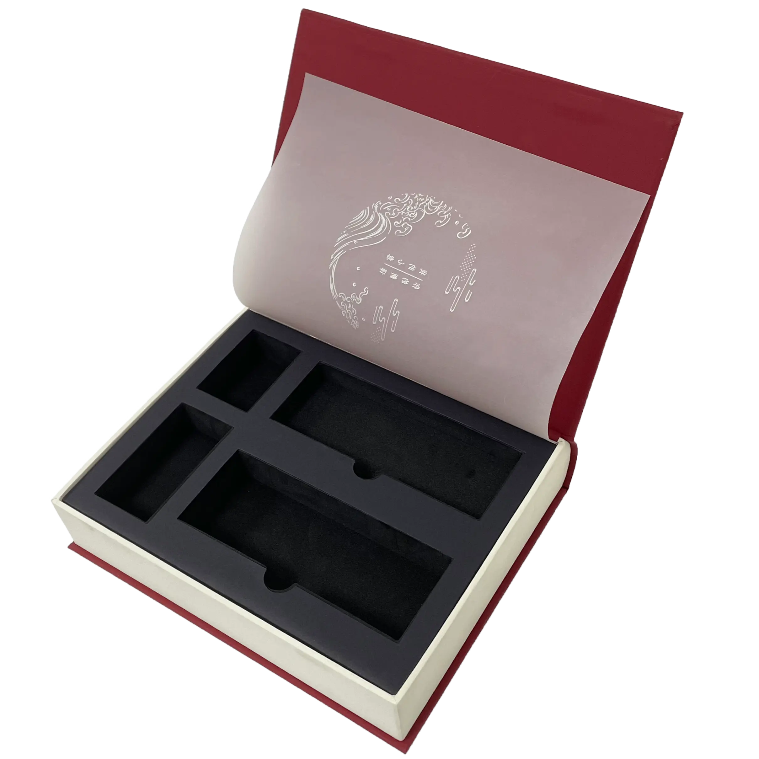 Aangepaste Magnetische Sluiting Goud Hot Stamping Verpakking Opslag Decoratieve Boekvormige Boekdoos
