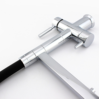 Robinet de cuisine extractible 4 voies, sans plomb, en acier inoxydable 304, flexible à 360 degrés