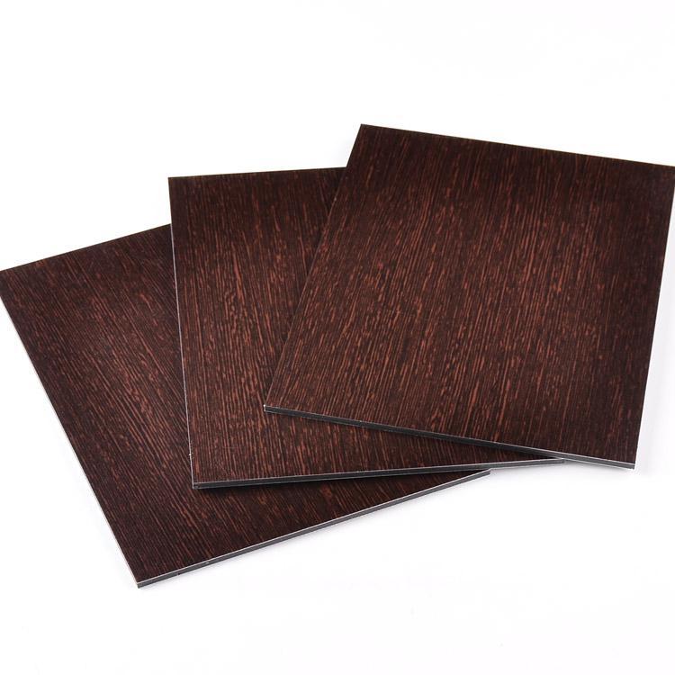 3mm 4mm A2 Extérieur utilisé PVDF ACP/ACM Bois Finition ACP Panneau Composite En Aluminium pour Mur pour Aadvertising conseil