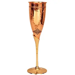 Copo de Vinho de luxo Cobre A Preço de Atacado de Bronze de Cobre Martelado Fornecedores de Vidro De Vinho Champagne & Atacado & Da Índia