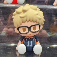 Vente en gros de figurines miniatures authentiques POTEPOTTE-R Haikyuu en position assise, boîte mystère, figurines mignonnes, ornements de bureau tendance, objets de collection