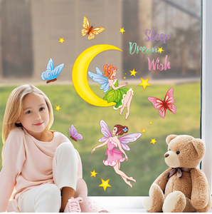 Adesivo da parete floccato personalizzato per la decorazione della stanza dei bambini - Product Image 6