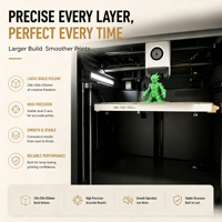 Version Globale Bamboo Lab P1S Combo Imprimante 3D FDM Haute Vitesse Multicolore Filament AMS 1.75mm Haute Précision Silencieuse