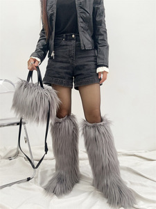 Botas de Piel Sintética SHIKOL con Bolso, Botas de Piel Sintética Blancas, Rosas, Negras y Rojas, Bolsos de Mano, Botas de Piel Sintética hasta la Rodilla para Mujer y Conjuntos de Bolso a Juego - Product Image 6