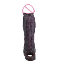 ORALSX XL Realistischer Vibrierender Penis-Sleeve G-Punkt-Stimulator Hohler Dildo Großhandel Ejakulationsverzögerung Erwachsenen-Sexspielzeug für Männer